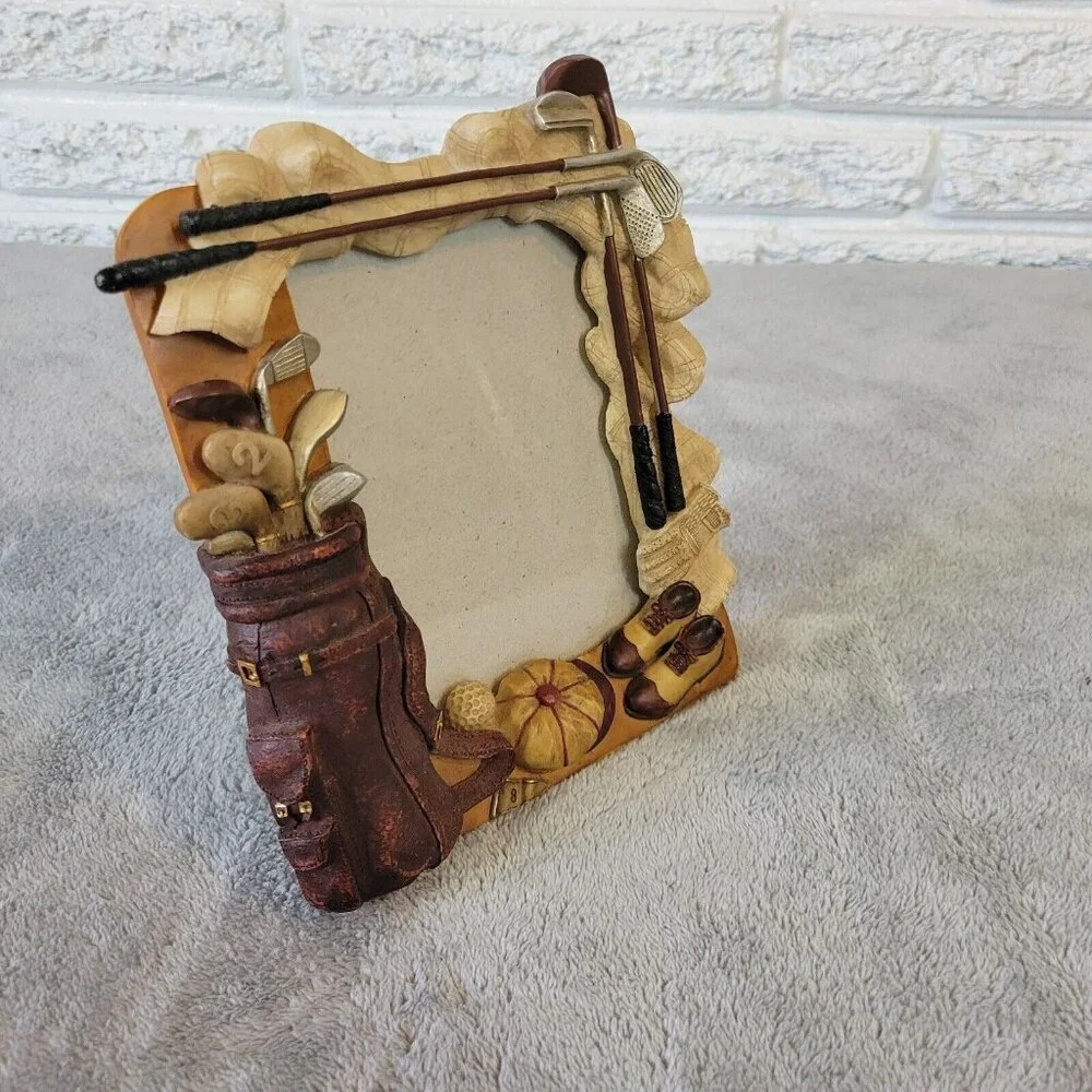 3D Golf Resin Photo Frame 3.5x5 Sports Themed Picture Frame Father's Day S76E